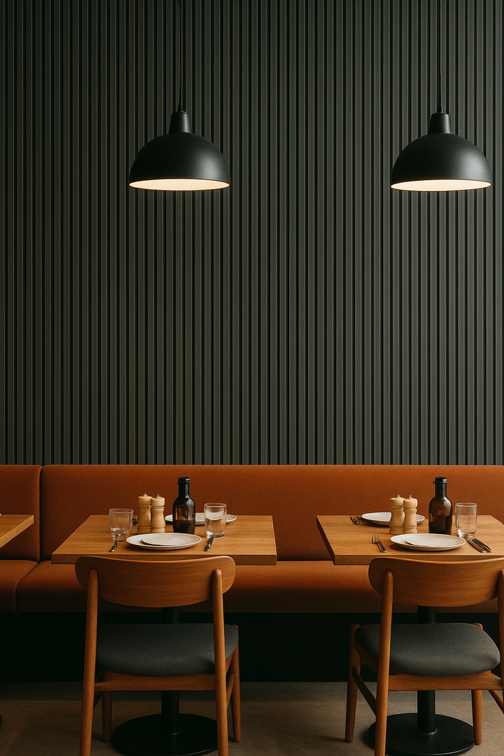 Slatted Wood Veneer Acoustic Panels