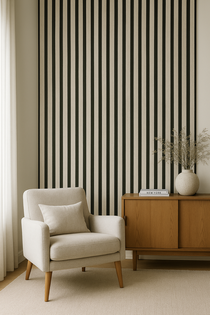 Slatted Wood Veneer Acoustic Panels