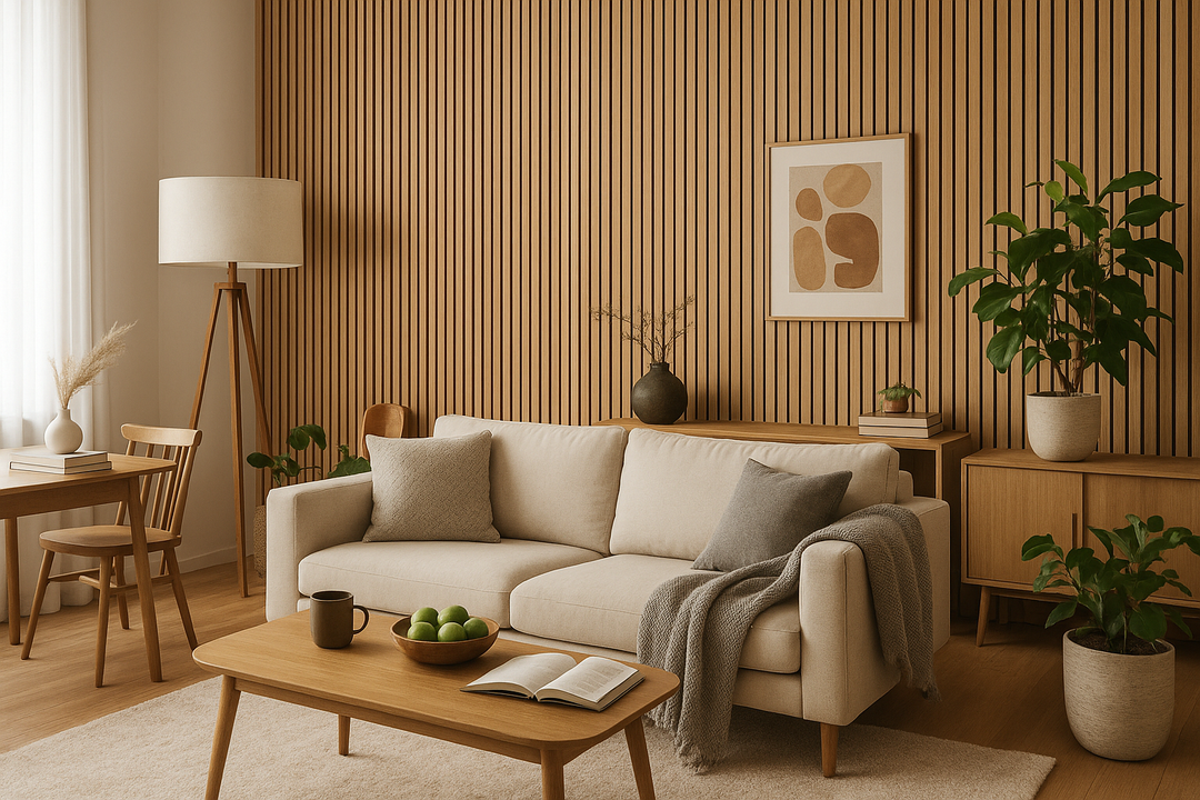 Slatted Wood Veneer Acoustic Panels